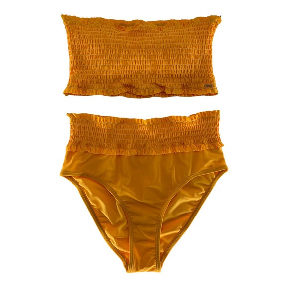 XOXO Smocked Bandeau Bikini Size M - Picture 1 of 5